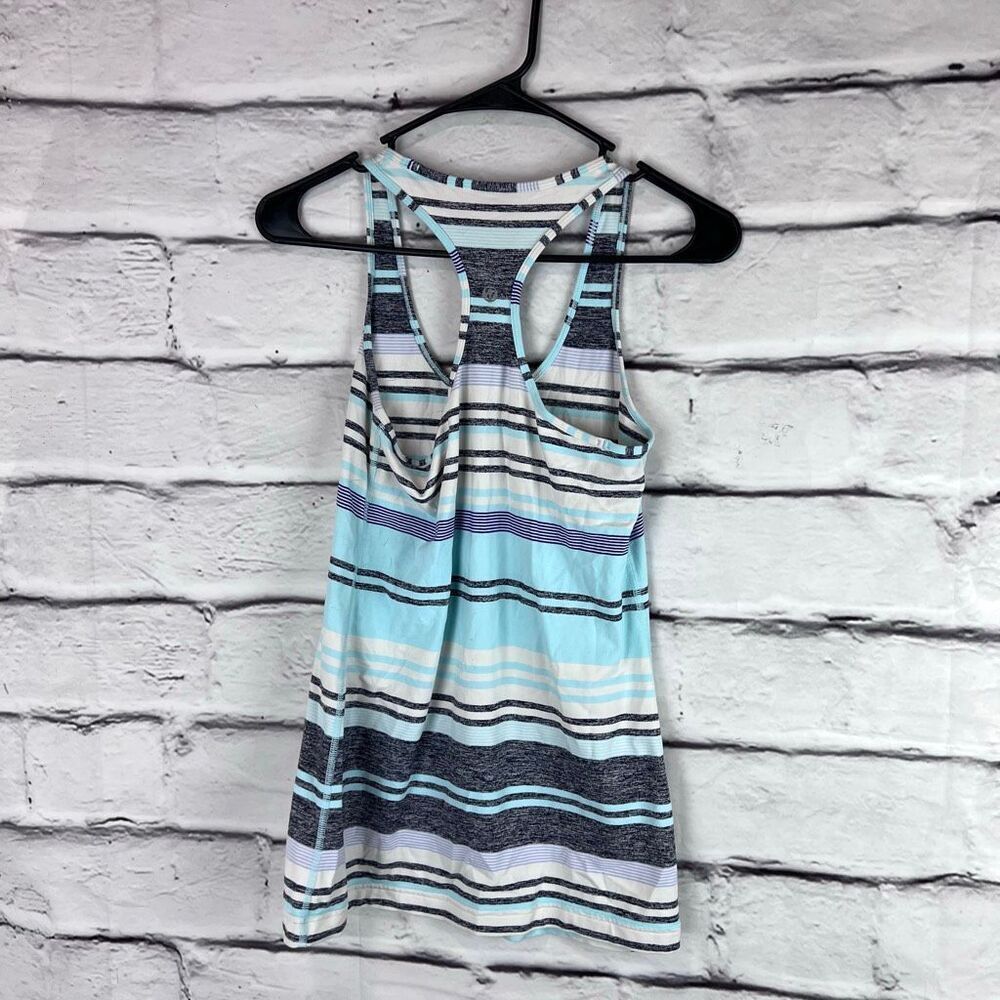 Lululemon Striped Racerback Tank Top Women’s Small‎ Athletic Workout Yoga - Picture 3 of 7
